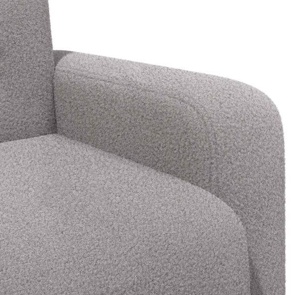 Sessel Hellgrau Bouclé