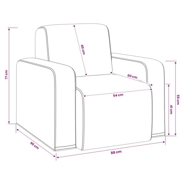 Sessel Hellgrau Bouclé