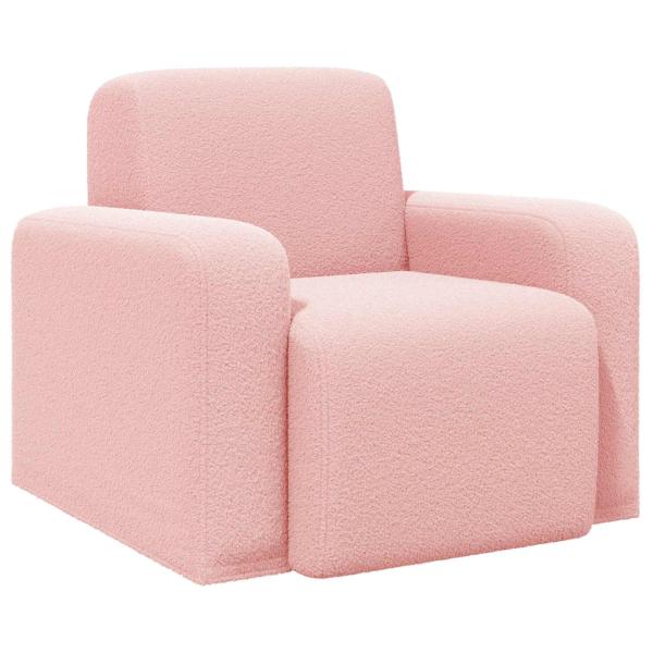 Sessel Rosa Bouclé