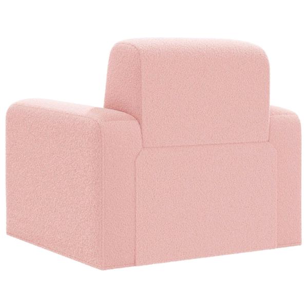 Sessel Rosa Bouclé