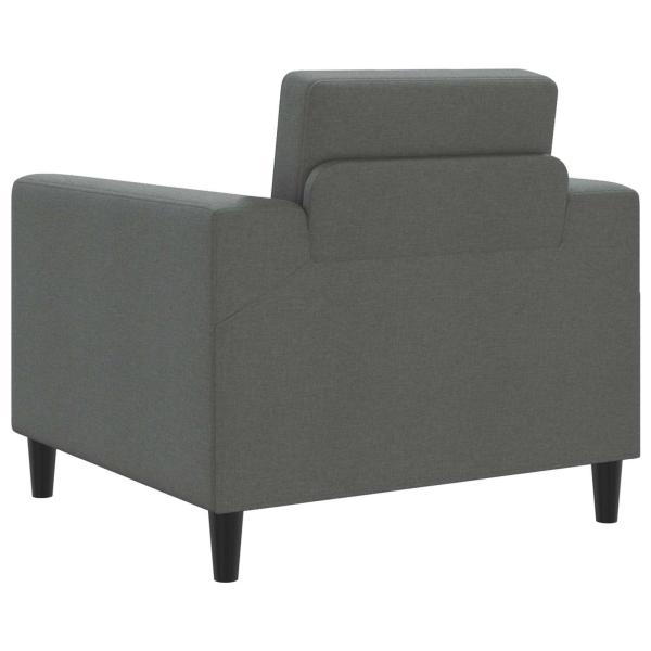 Sessel Dunkelgrau Stoff