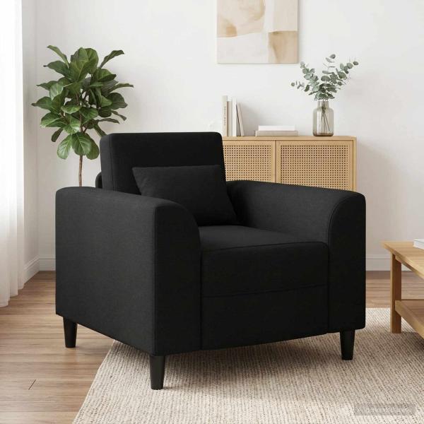 ARDEBO.de - Sessel Schwarz Stoff