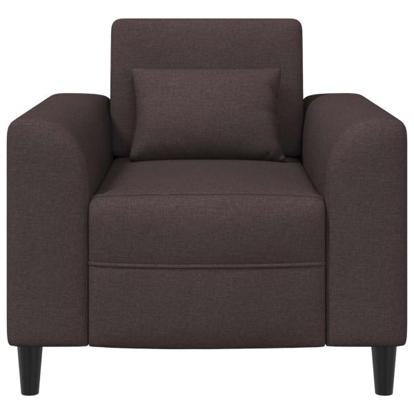 Sessel Dunkelbraun Stoff