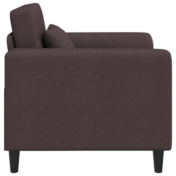 Sessel Dunkelbraun Stoff