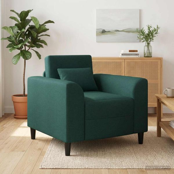 ARDEBO.de - Sessel Dunkelgrün Stoff