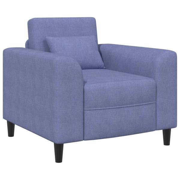 Sessel Jeans blau Stoff