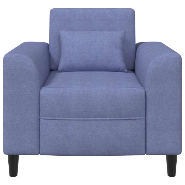 Sessel Jeans blau Stoff