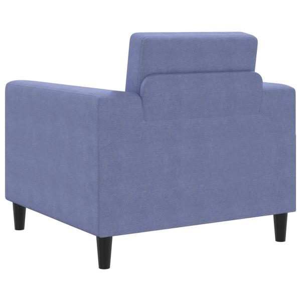 Sessel Jeans blau Stoff