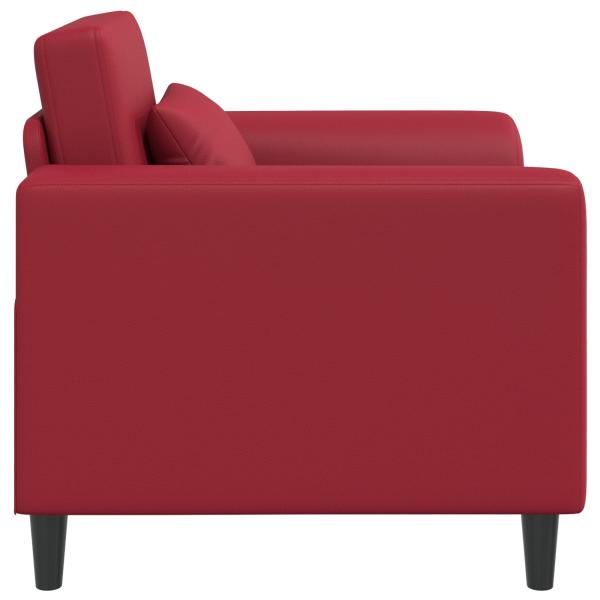 Sessel Weinrot Kunstleder