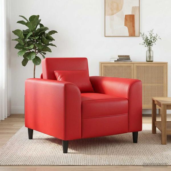 ARDEBO.de - Sessel Rot Kunstleder