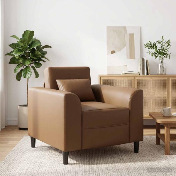ARDEBO.de - Sessel Cappuccino Kunstleder