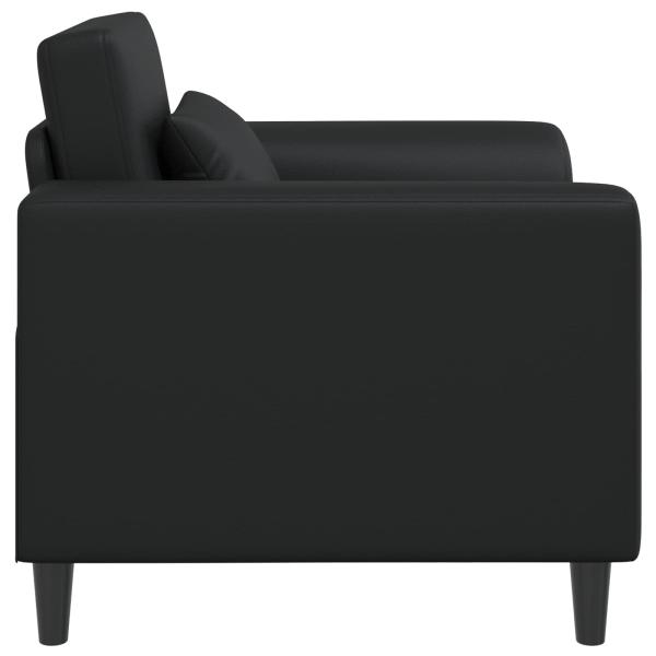 Sessel Schwarz Kunstleder