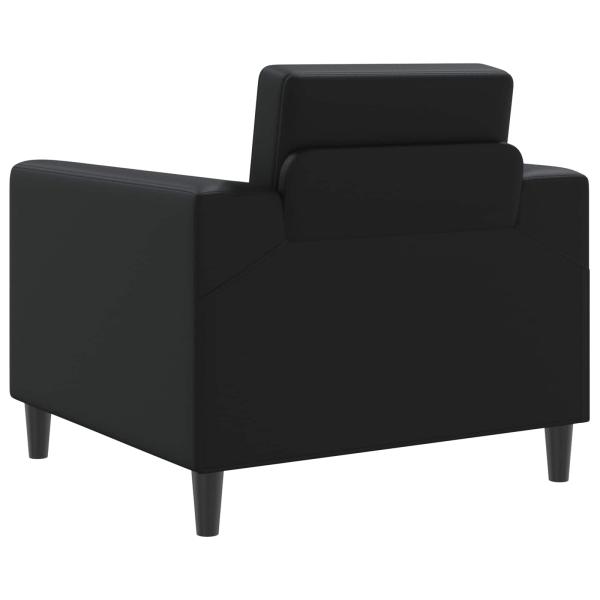 Sessel Schwarz Kunstleder