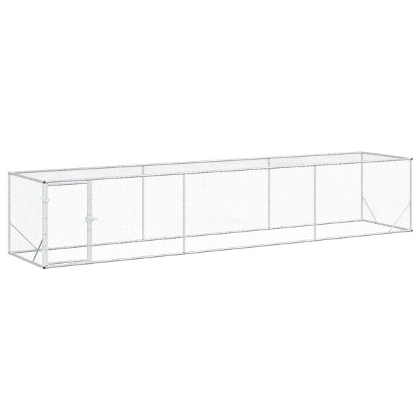 Hühnerzelt Silber 500 x 100 x 100 cm Verzinkter Stahl