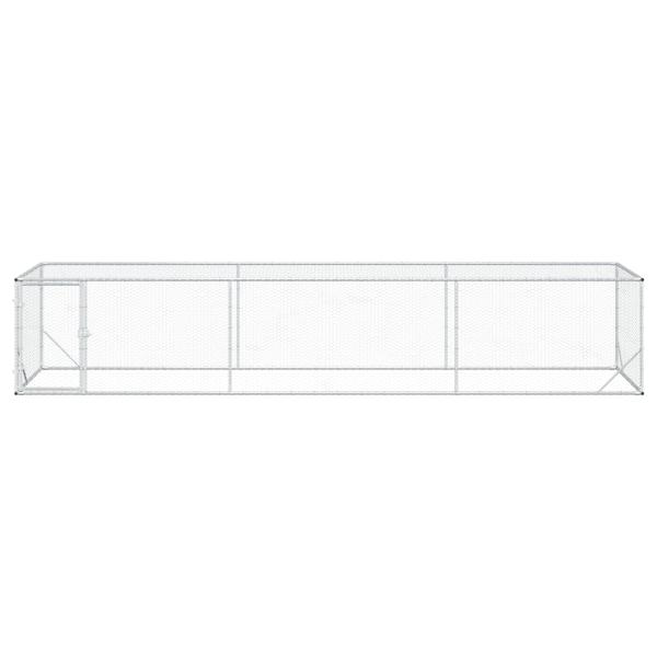Hühnerzelt Silber 500 x 100 x 100 cm Verzinkter Stahl
