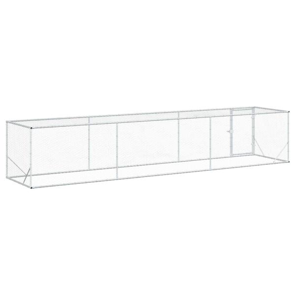 Hühnerzelt Silber 500 x 100 x 100 cm Verzinkter Stahl