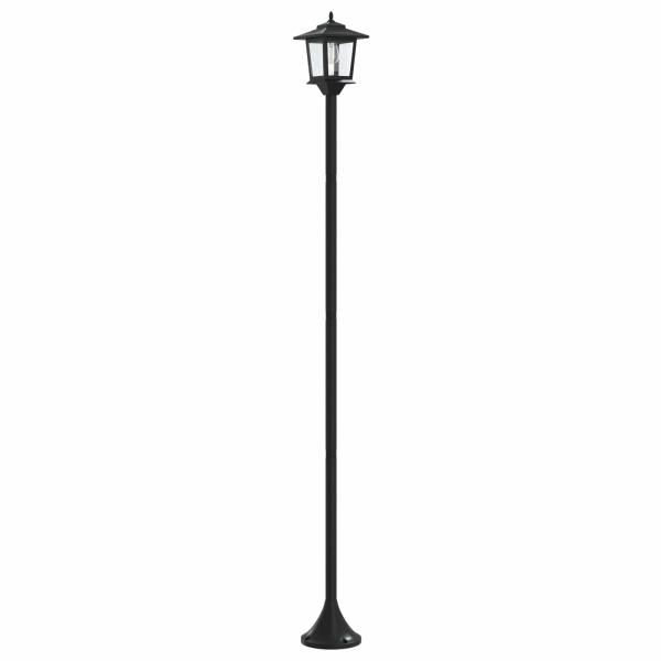 Laternenpfahl Set with LED Bulb 2 Stk. Schwarz 16 x 16 x 156 cm