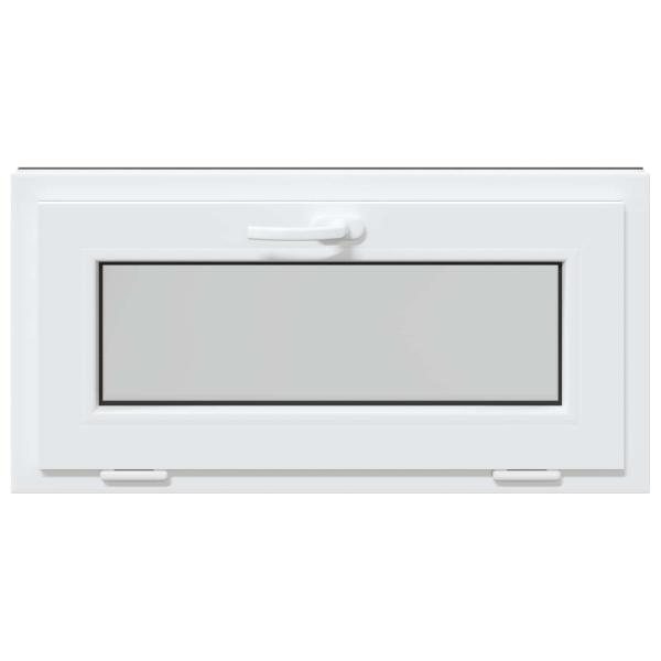 Kellerfenster RISOR 80 x 40 cm PVC und klares, glattes Glas