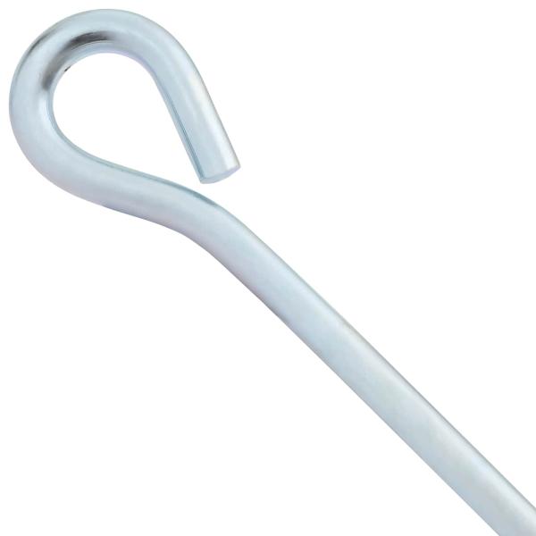 Erdanker 2 Stk. Ø10 x 30 cm Galvanisiertes Metall Silber