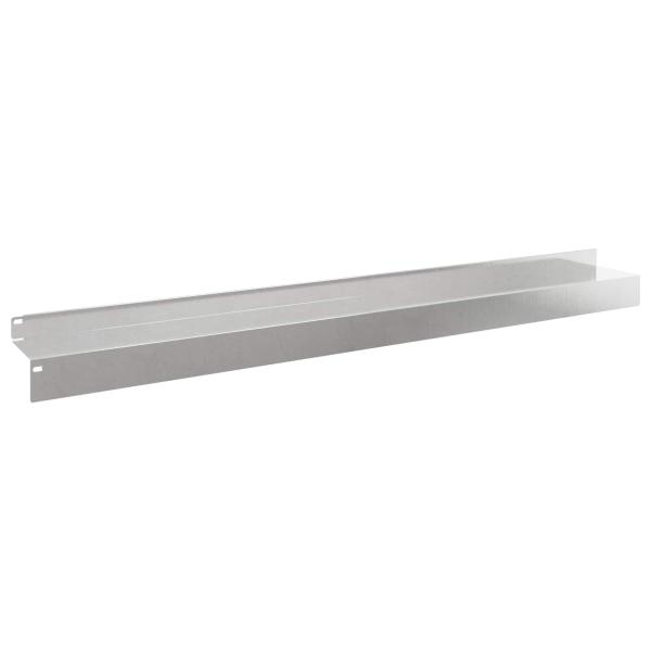 Raseneinfassung 30 stk. 100 x 10 x 8 cm Stahl Silber