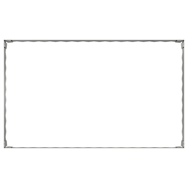 Raseneinfassung 4 stk. 100 x 60 x 20 cm Stahl Silber