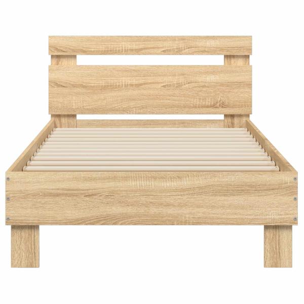 Bettrahmen Sonoma-Eiche Holzwerkstoff