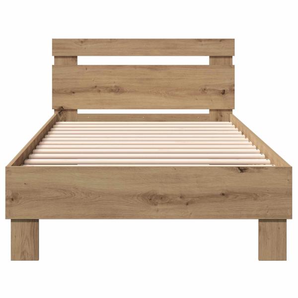 Bettrahmen Artisan-Eiche Holzwerkstoff