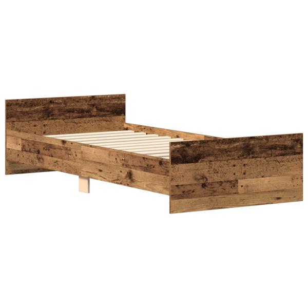 Bettrahmen Altholz 80 x 200 cm Holzwerkstoff