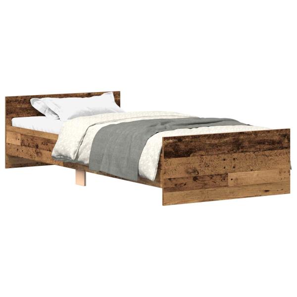 Bettrahmen Altholz 80 x 200 cm Holzwerkstoff