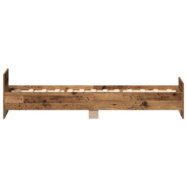 Bettrahmen Altholz 80 x 200 cm Holzwerkstoff