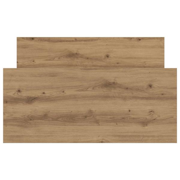 Bettrahmen mit Kopfteil Artisan-Eiche Holzwerkstoff