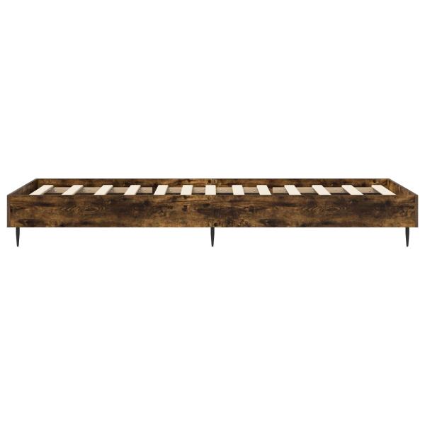 Bettrahmen Räuchereiche 80 x 200 cm Holzwerkstoff