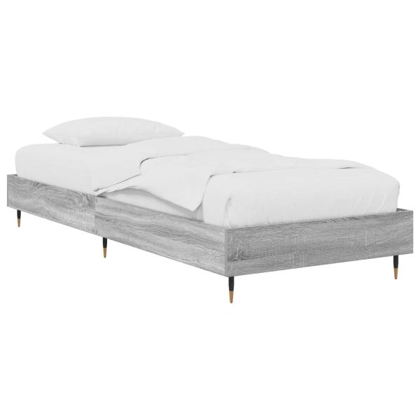 Bettrahmen Grau Sonoma 80 x 200 cm Holzwerkstoff