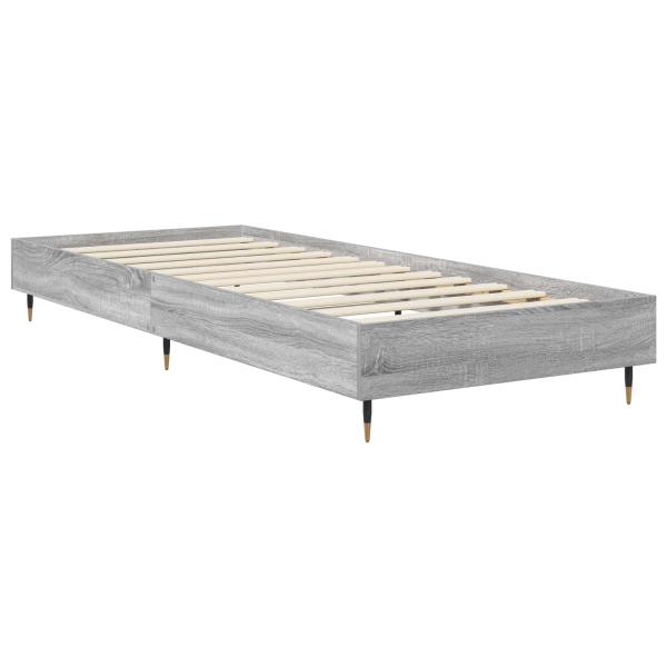 Bettrahmen Grau Sonoma 80 x 200 cm Holzwerkstoff