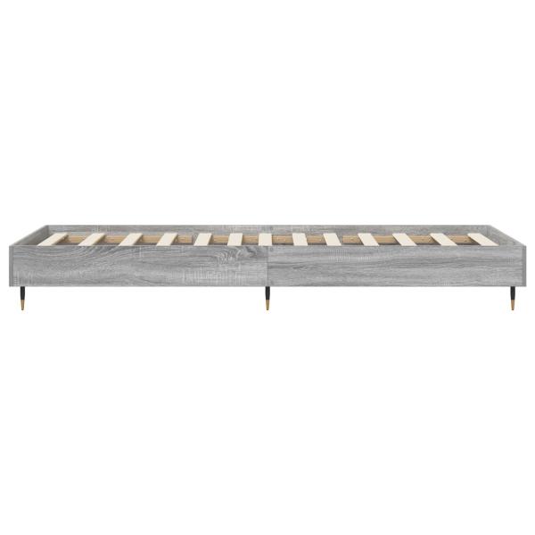Bettrahmen Grau Sonoma 80 x 200 cm Holzwerkstoff