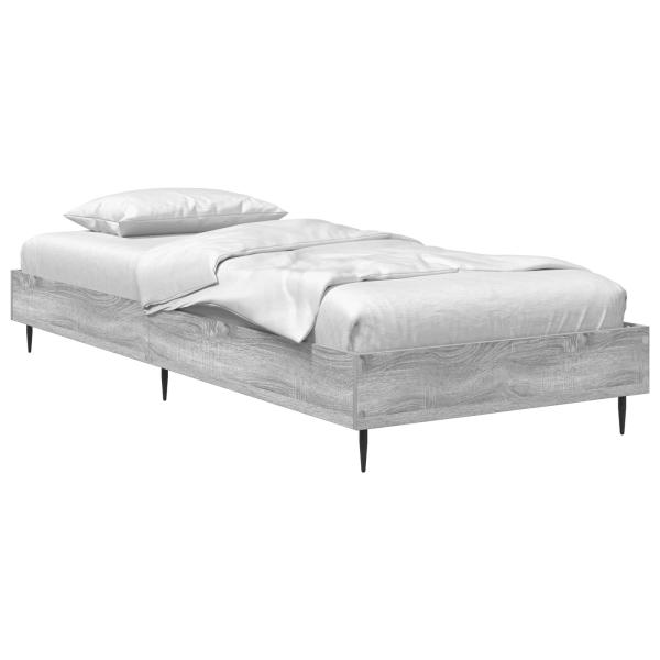 Bettrahmen Sonoma-Grau 80 x 200 cm Holzwerkstoff