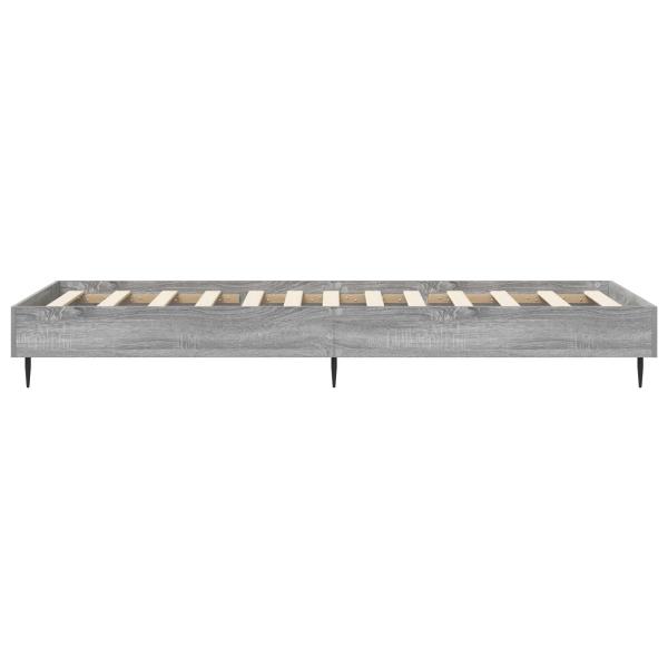 Bettrahmen Sonoma-Grau 80 x 200 cm Holzwerkstoff