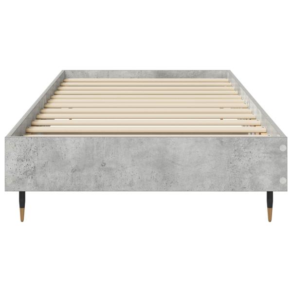 Bettrahmen Betongrau 80 x 200 cm Holzwerkstoff