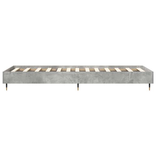 Bettrahmen Betongrau 80 x 200 cm Holzwerkstoff