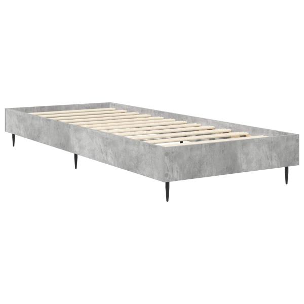 Bettrahmen Betongrau 80 x 200 cm Holzwerkstoff