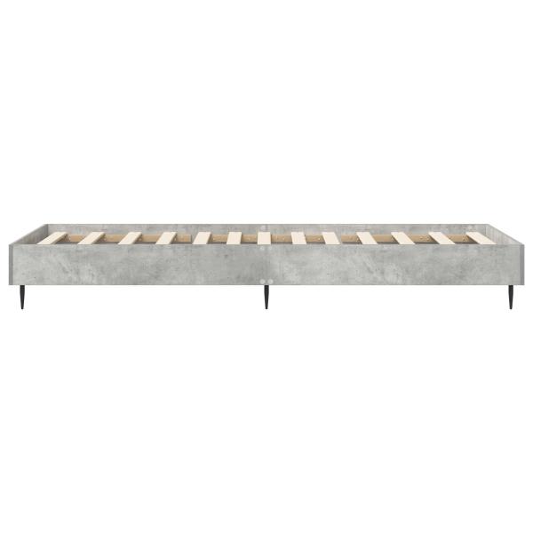 Bettrahmen Betongrau 80 x 200 cm Holzwerkstoff