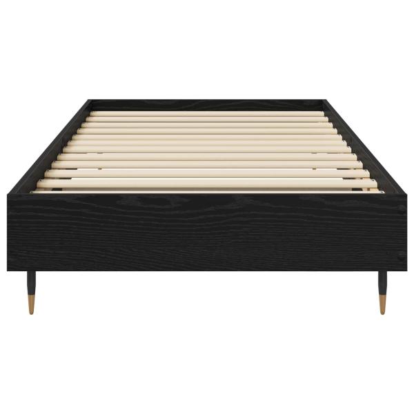 Bettrahmen Schwarze Eiche 80 x 200 cm Holzwerkstoff