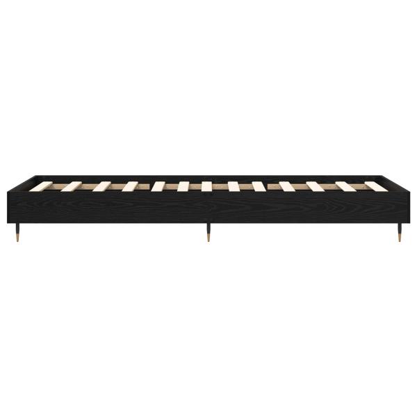 Bettrahmen Schwarze Eiche 80 x 200 cm Holzwerkstoff
