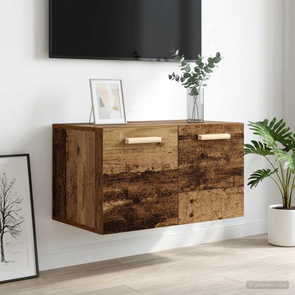 ARDEBO.de - Wandschrank Altholz 60 x 36,5 x 35 cm Holzwerkstoff