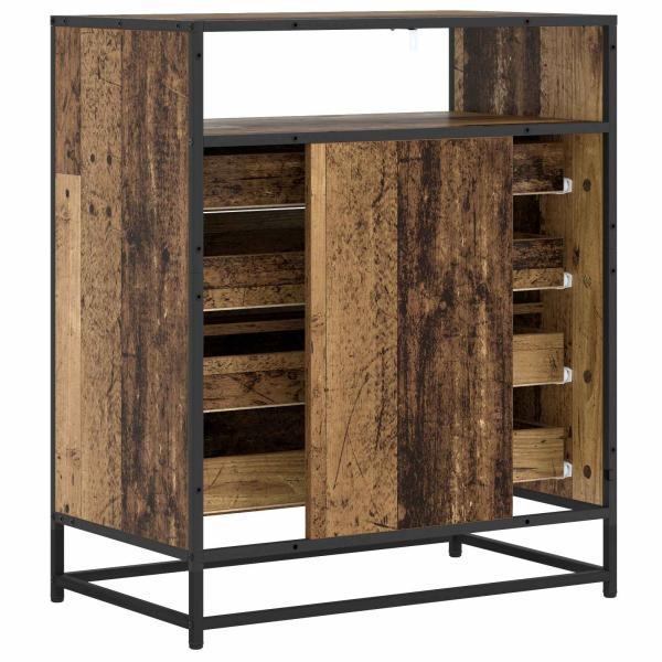 Schubladenschrank 4-Schublade Altholz 70 x 41 x 83,5 cm