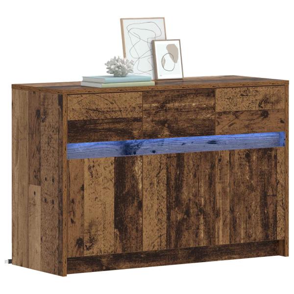 TV-Schränk 91 x 34 x 61 cm Altholz Holzwerkstoff
