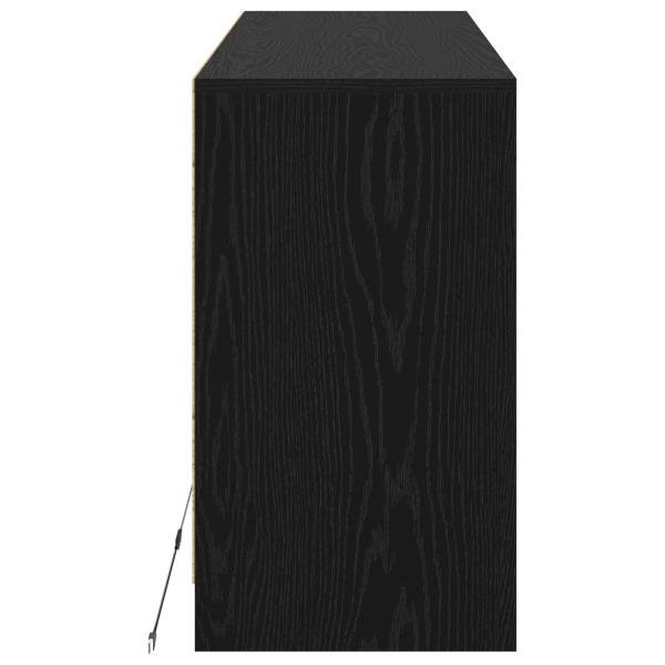 TV-Schränk 91 x 34 x 61 cm Schwarze Eiche Holzwerkstoff