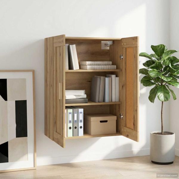 ARDEBO.de - Wandschrank Wandhalterung Artisan-Eiche 69,5 x 34 x 90 cm
