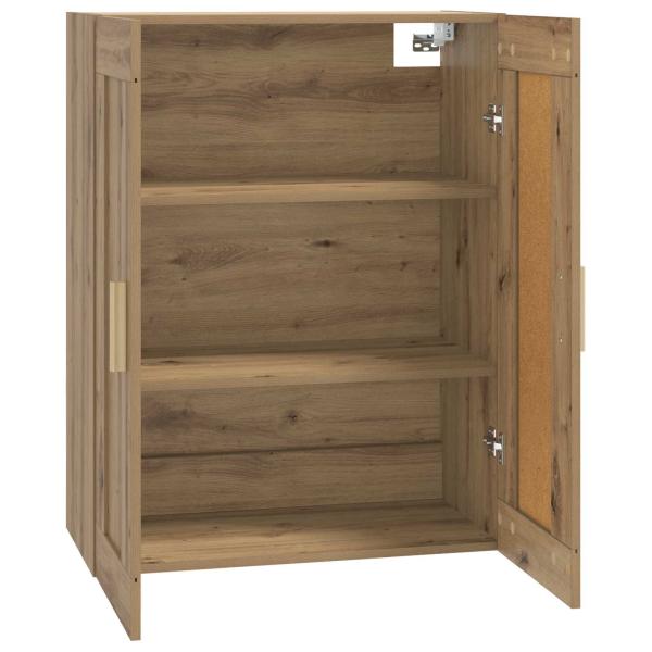 Wandschrank Wandhalterung Artisan-Eiche 69,5 x 34 x 90 cm