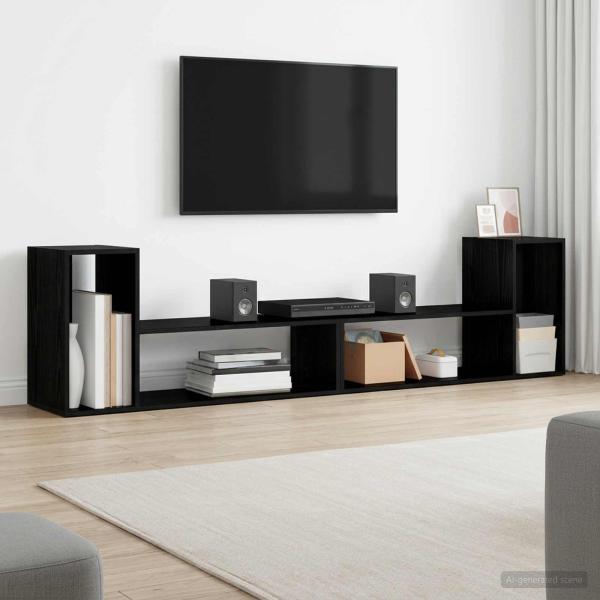 TV-Schränk 100 x 30 x 50 cm Schwarze Eiche Holzwerkstoff